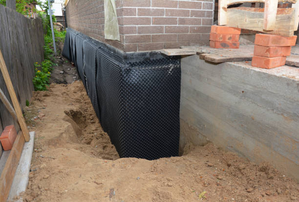 Happy homeowners after waterproofing job in Rockford